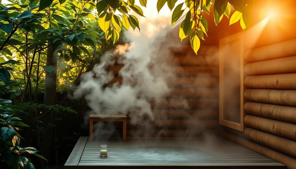 Circulation boost in outdoor sauna