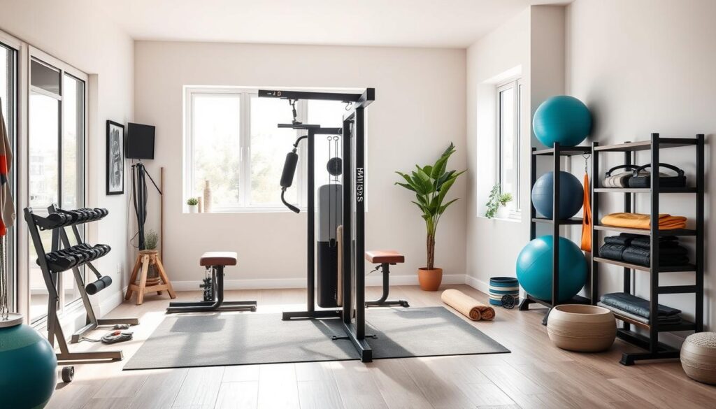 Home gym features