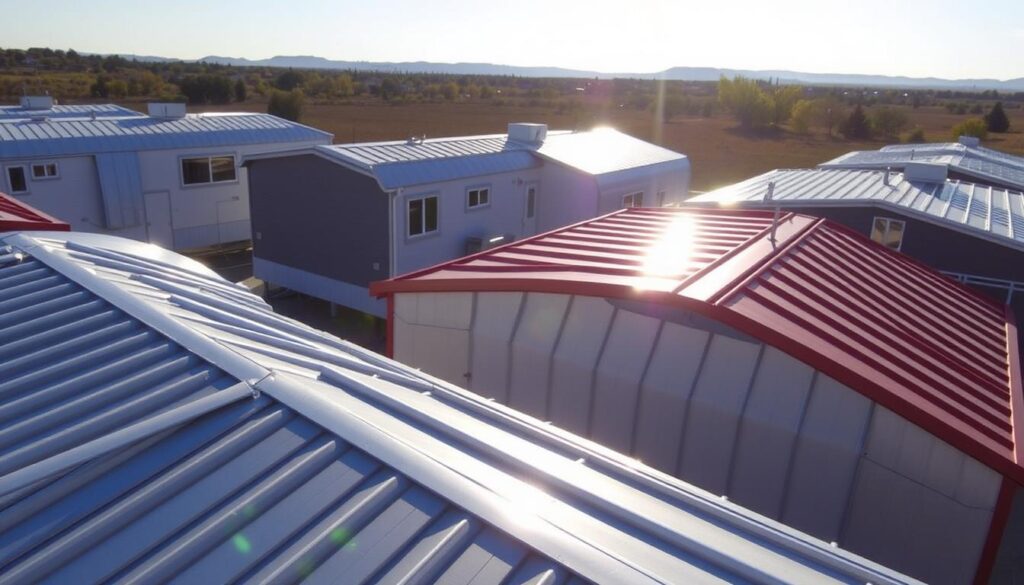 Metal roofs for mobile homes