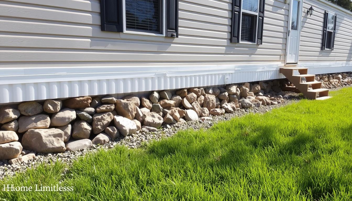 Mobile Home Rock Skirting