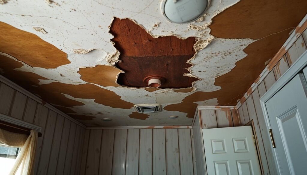 mobile home ceiling boardMobile home ceiling water damage