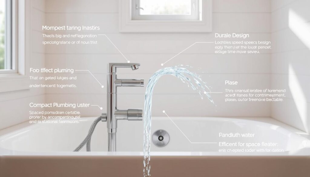 Mobile home plumbing features