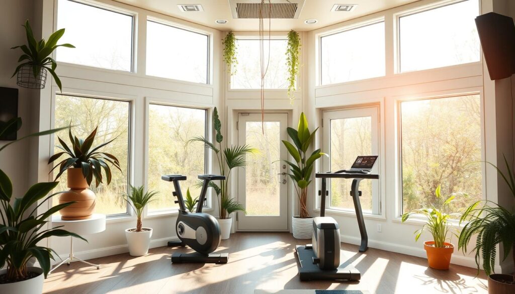 Natural lighting for gyms