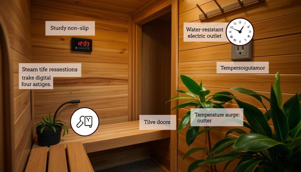 Steam sauna safety precautions