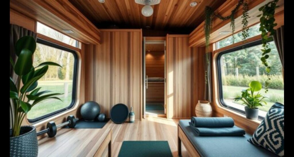 Mobile Home Gym and Sauna Combo