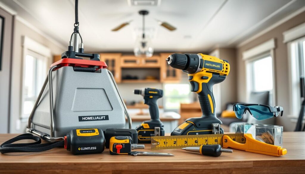 ceiling repair tools for mobile home renovation