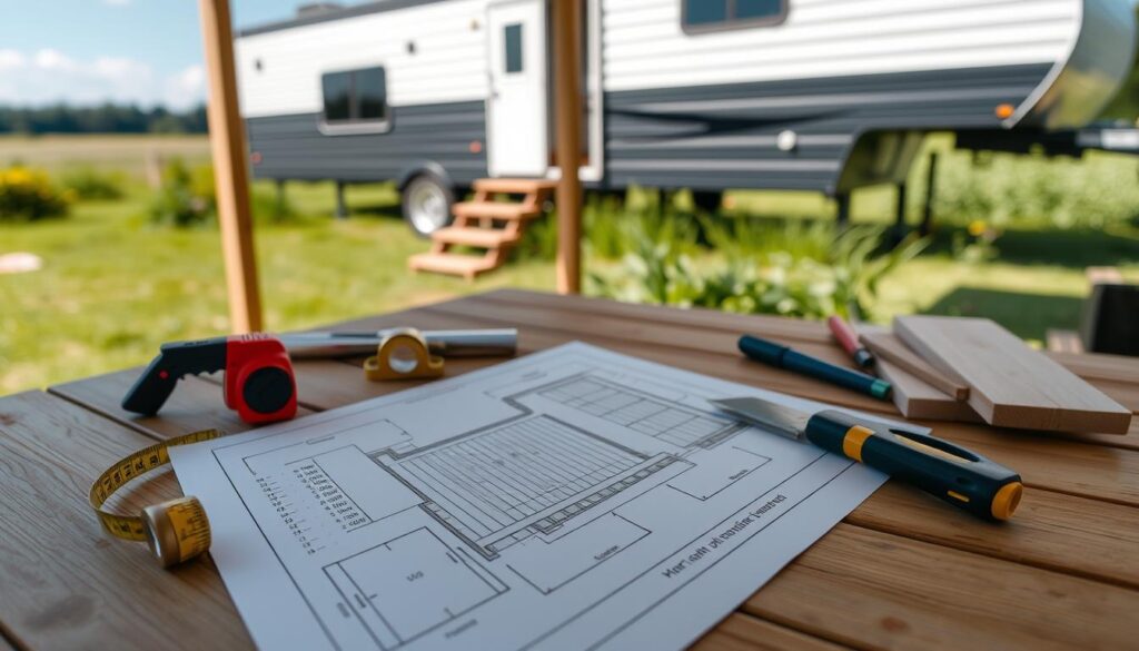 deck planning for mobile home