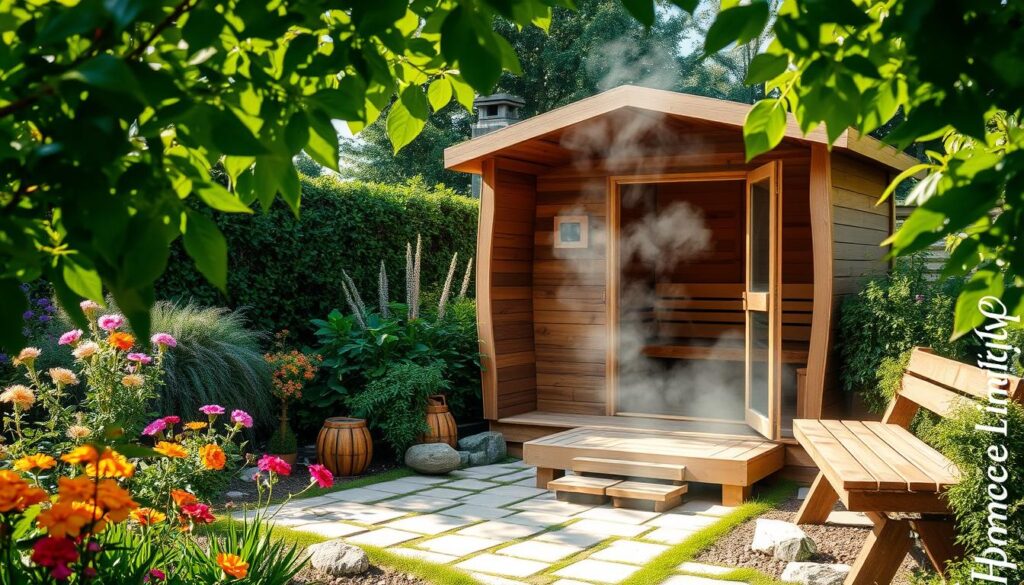 garden sauna preparation