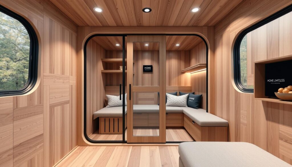 space-saving sauna design